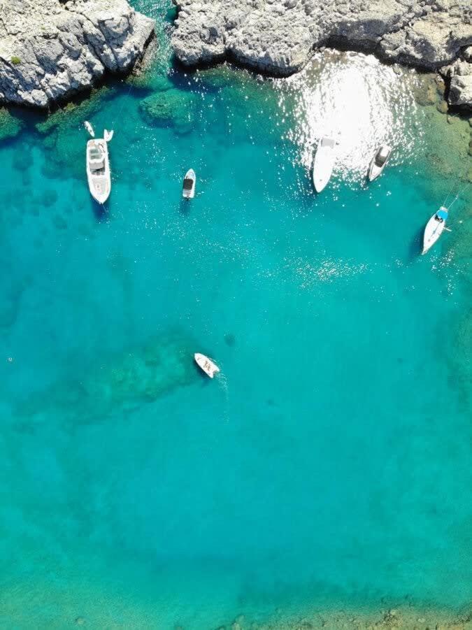 Appartamento Atlantic Cave Haven-Seaside, Fully Equipped Kolymbia Esterno foto